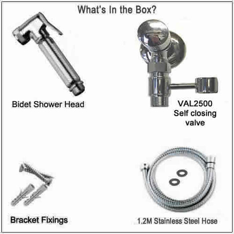 BRA6500:Bidet Shower and Self closing valve