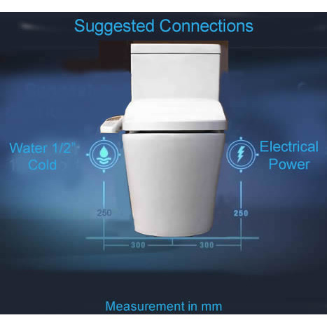 CCP-7235-SH: Wash and dry shower toilet
