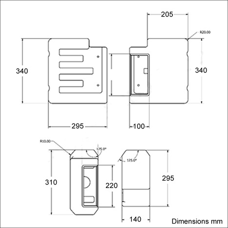 Concealed slimline dual flush toilet cistern