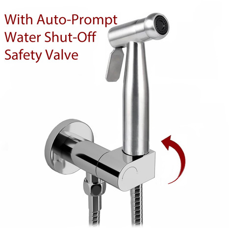 KIT6180: Pre-Set Thermostatic bidet shower kit with auto prompt water shut off valve