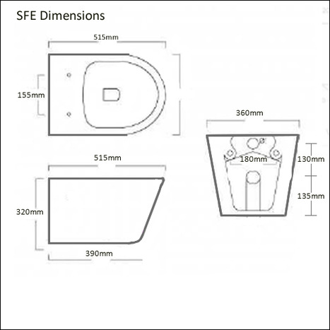 SFE-7235: Combined Electronic bidet and toilet