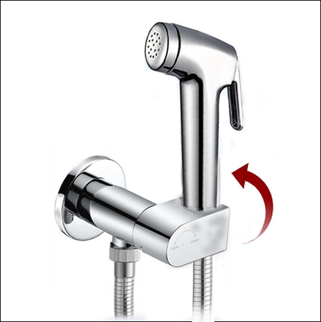 KIT1700: Pre-Set manual temperature bidet shower kit with auto prompt water shut off valve