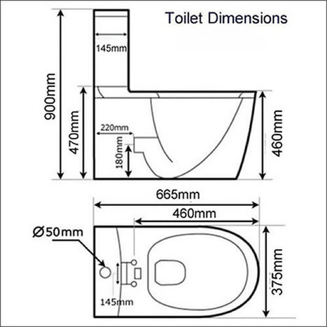 BTP-I4CCPO: White Close Coupled Toilet