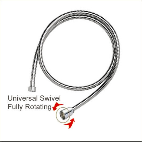 HOS-AT: 1.2M Anti tangle stainless steel  Hose