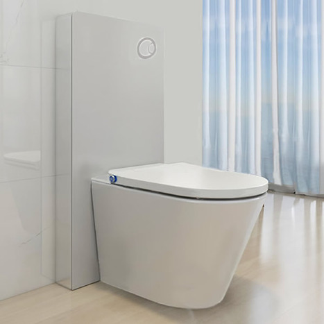 GMF-7035: Japanese Shower Toilet with monolith cistern cabinet