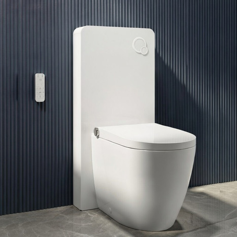 GMF-7035: Japanese Shower Toilet with monolith cistern cabinet