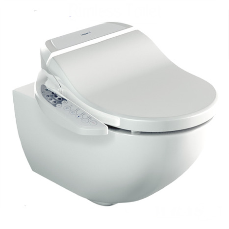 Washing Toilet SFR-7235: RIMLESS Bidet Shower Toilet