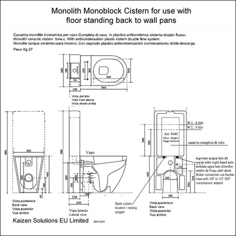 GMF-7235: Monolith Shower Toilet