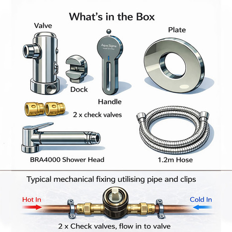 KIT6520: Italian Eco Douche Kit