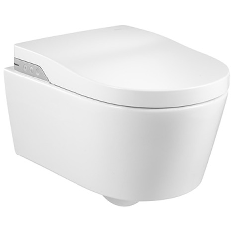 Roca Inspira In-Wash® - Vitreous china Rimless wall-hung smart toilet