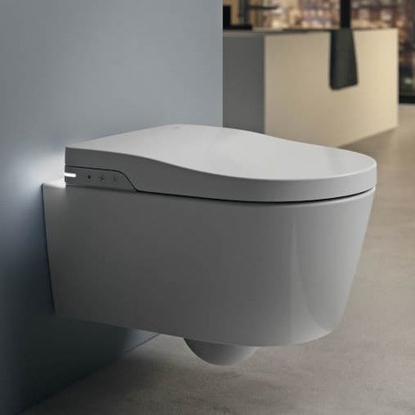 Roca Inspira In-Wash® - Vitreous china Rimless wall-hung smart toilet