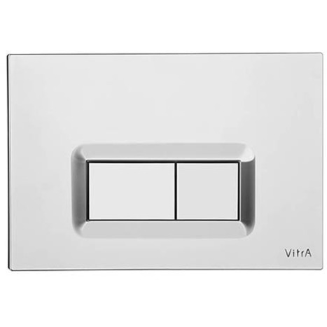Vitra Concealed Cistern WC Frame for wall hung Toilets with OBLONG style push button dual flush plate