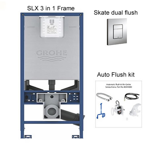 Grohe Concealed Cistern WC Frame & Auto flush bundle for wall hung toilets