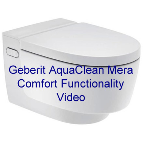 Geberit AquaClean Mera Comfort Rimless Wall Hung Shower Toilet - White