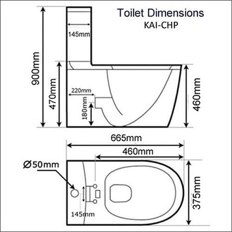 Extended Height Non-Electric Bidet Toilet