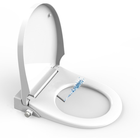 Extended Height Non-Electric Bidet Toilet