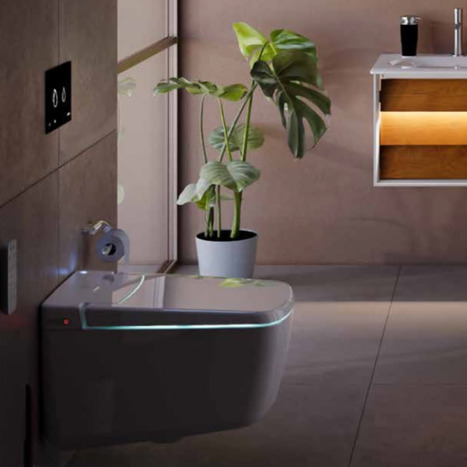 Vitra V-Care Prime Rim-Ex Smart Wall Hung Bidet Shower toilet