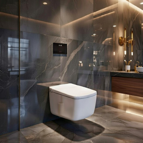 Vitra V-Care Prime Rim-Ex Smart Wall Hung Bidet Shower toilet