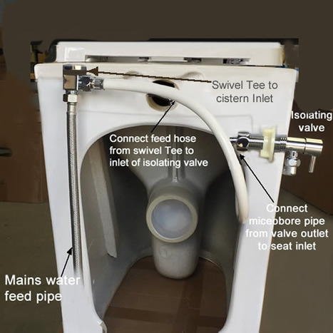 Floor Standing Back to Wall Non-Electric Bidet Toilet