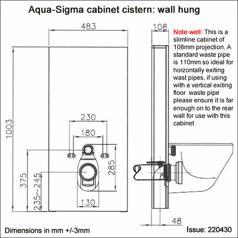 Touchless Cabinet Cistern For Wall Hung Toilets In Alpine White