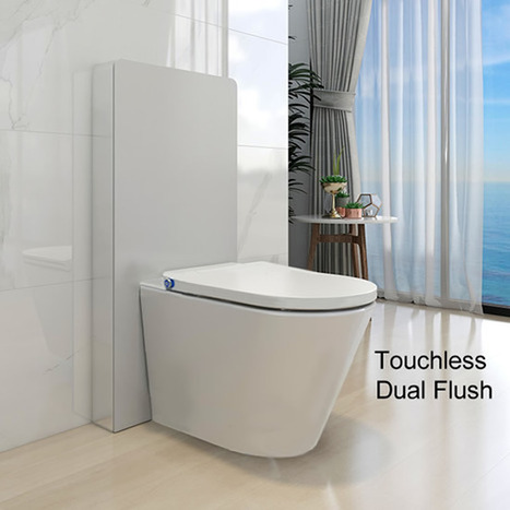 Touchless Cabinet Cistern For Floor Standing Toilets In Alpine White