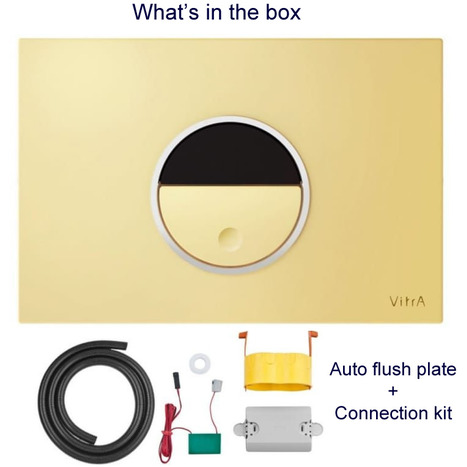 Vitra Pro Photocell Auto Flush Plate: Gold