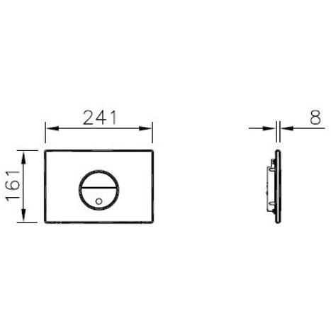 Vitra Pro Photocell Auto Flush Plate: Chrome