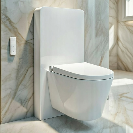 TMW-7035: Wall Hung Shower Toilet with Touchless Dual Flushing