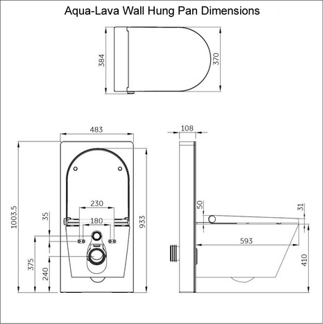GMW-7035: Wall Hung Smart Japanese Shower Toilet