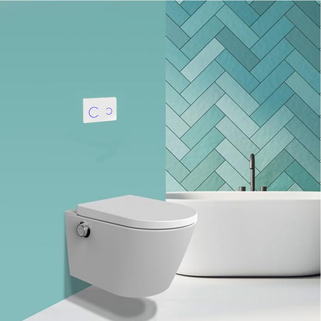 White Contactless Flush Wall Frame For Wall Hung Toilets