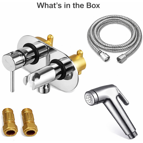 KIT6247: Hot and Cold Monobloc Bidet Shower Kit
