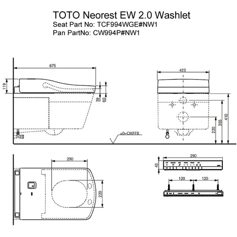 TOTO Neorest EW 2.0 WASHLET