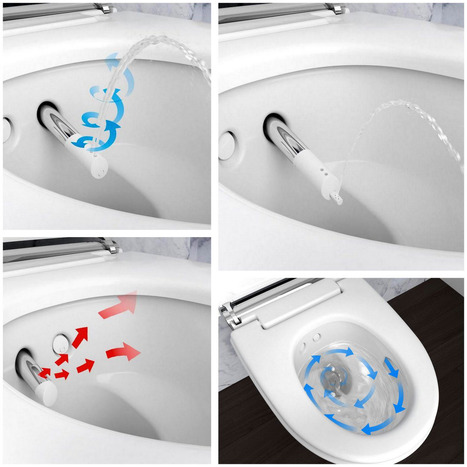 Geberit AquaClean Mera Comfort Rimless Wall Hung Shower Toilet - Chrome