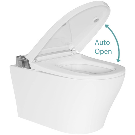 AS-8000-WH: Smart Wall Hung Bidet Shower Toilet