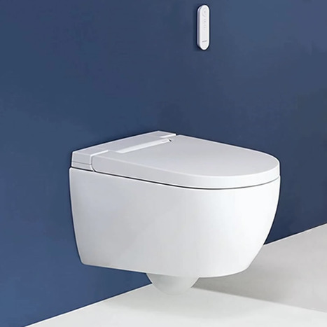 Geberit AquaClean alba rimless wall hung shower toilet-146.350.01.1
