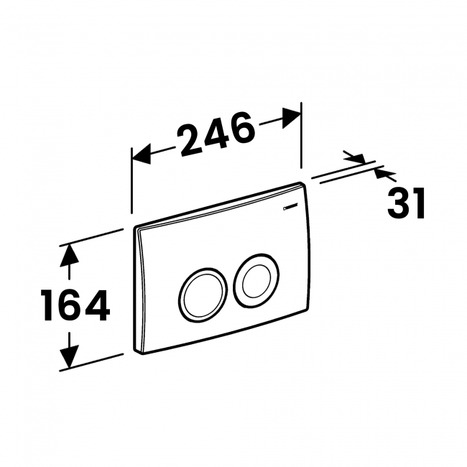 Geberit Duofix 980mm Frame with Delta25 Dual Flush Plate Bundle