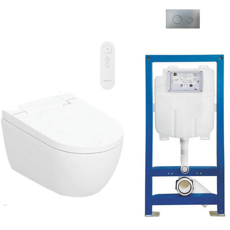 Complete bundle set: Geberit AquaClean Alba bidet toilet