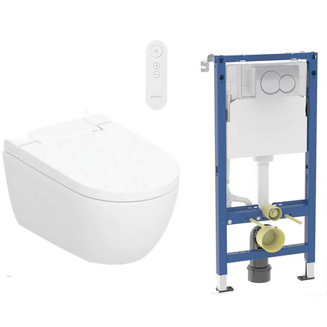Complete bundle set: Geberit AquaClean Alba bidet toilet