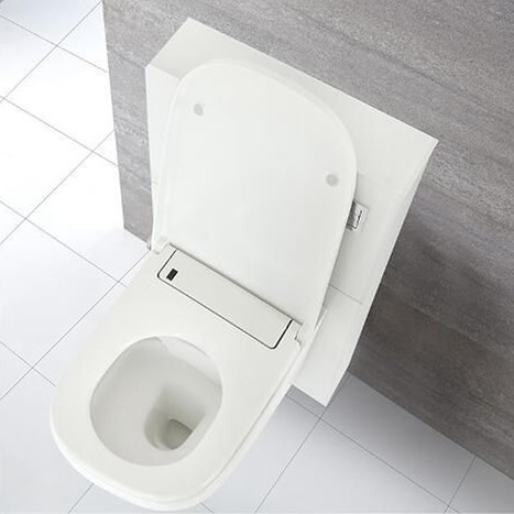 GMF-7235: Japanese Shower Toilet with reduced height monolith cistern cabinet