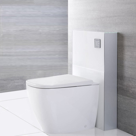 GMF-7235: Japanese Shower Toilet with reduced height monolith cistern cabinet