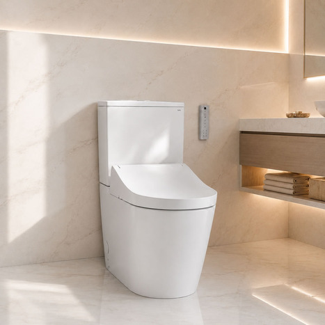 Complete set: Toto RG Lite Close Coupled Rimless Smart Toilet Washlet