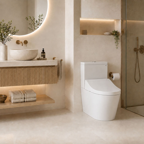 Complete set: Toto RG Close Coupled Rimless Smart Toilet Washlet