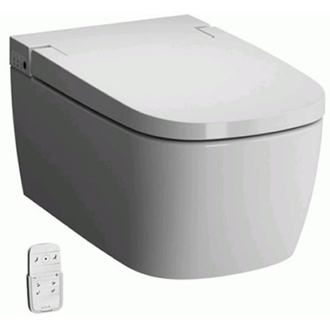 Vitra V-Care Rimless Smart Pan inc Seat and Frame - Chrome Flush Plate Bundle