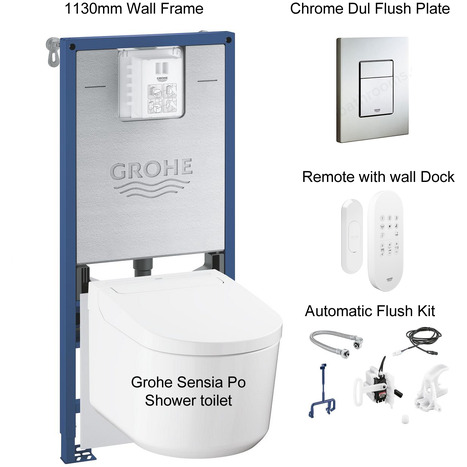 Complete set: Grohe Sensia Pro Shower Toilet with Auto Flush