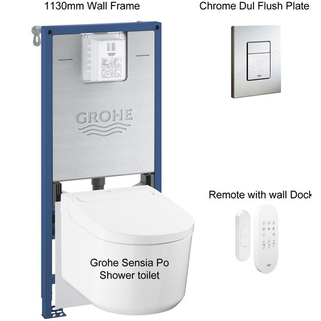 Complete bundle set: Grohe Sensia Pro shower toilet