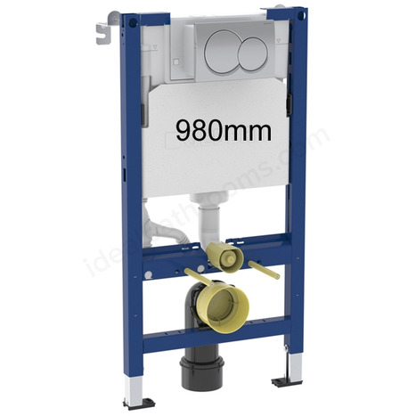 Complete bundle set: Ideal Standard i.life E Wall-Hung Shower Toilet with 98cm frame