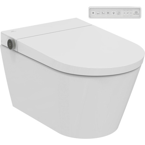 Complete bundle set: Ideal Standard i.life E Wall-Hung Shower Toilet with 98cm frame