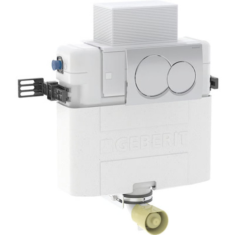 Geberit Alpha 82cm Concealed Cistern & Alpha01 Round Flush Plate