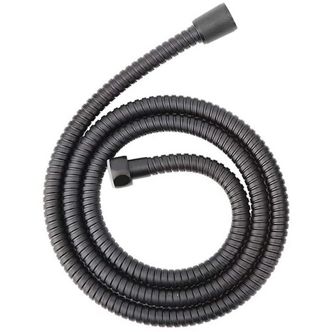 1.2M stainless steel hose in matt black finish