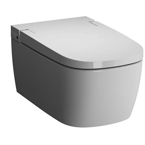 Vitra V-Care Comfort Smart toilet Bundle with Frame - Chrome Flush Plate
